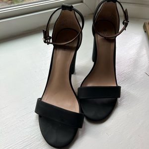 Black Heeled Sandals